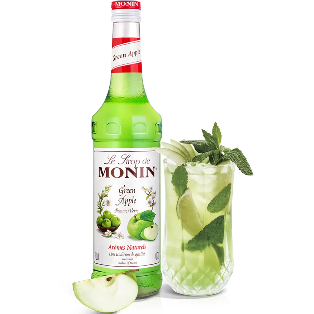 Le Sirop de Monin Măr Verde